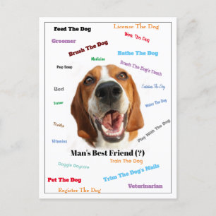 Carte Postale Le meilleur ami de l'homme ( ?)