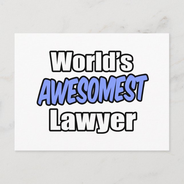 Carte Postale Le meilleur avocat du monde (Devant)