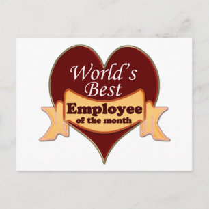 Carte Postale Le meilleur employé du mois