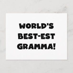Carte Postale Le meilleur Gramma noir ou blanc du monde
