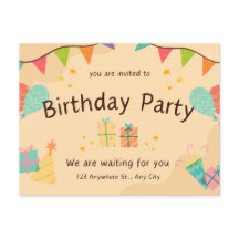 Le meilleur modèle pour l'invitation d'anniversair