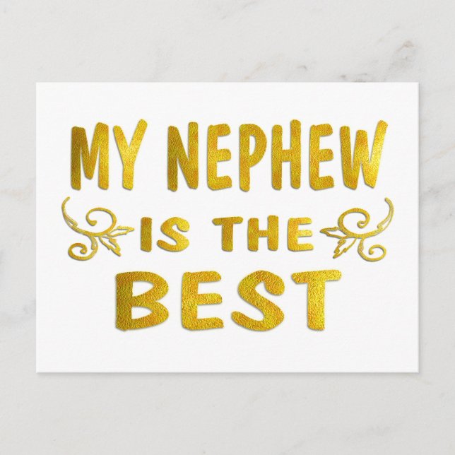 Carte Postale Le meilleur neveu (Devant)