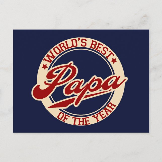 Carte Postale Le meilleur papa du monde (Devant)