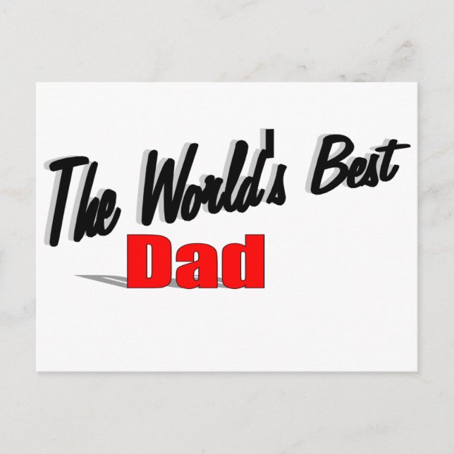 Carte Postale Le meilleur papa du monde (Devant)