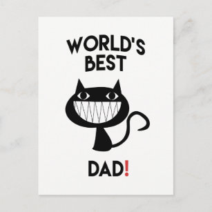 Cartes De Vœux Humour Noir Chat Postales Cartes Zazzle Fr