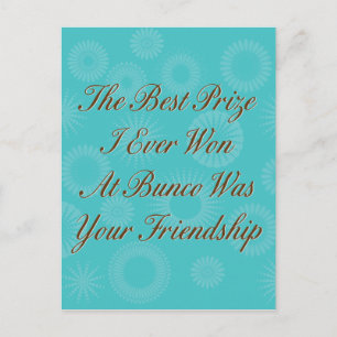 Carte Postale Le meilleur prix que j'ai jamais gagné à Bunco