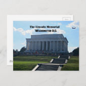 Carte Postale Le mémorial de Lincoln (Devant / Derrière)