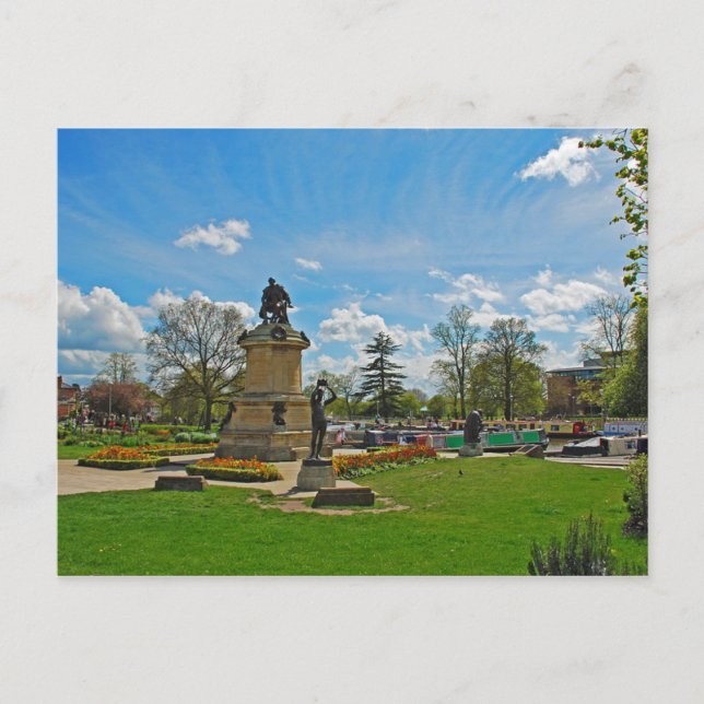 Carte postale Le mémorial Gower, Stratford-upon-Av (Devant)