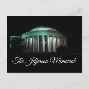 Carte Postale Le mémorial Jefferson la nuit