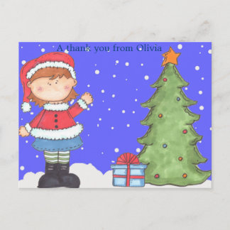 Carte Postale Le Merci de Noël peut être personnalisé