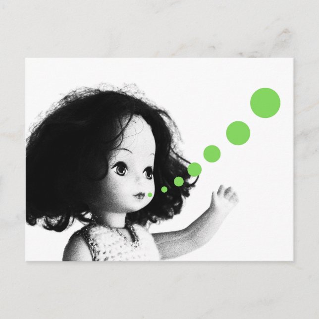 Carte Postale Le Message Vert (Devant)