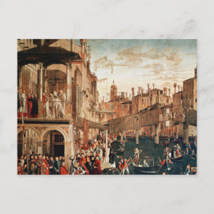 Carte Postale Le miracle de la relique de la Vraie Croix