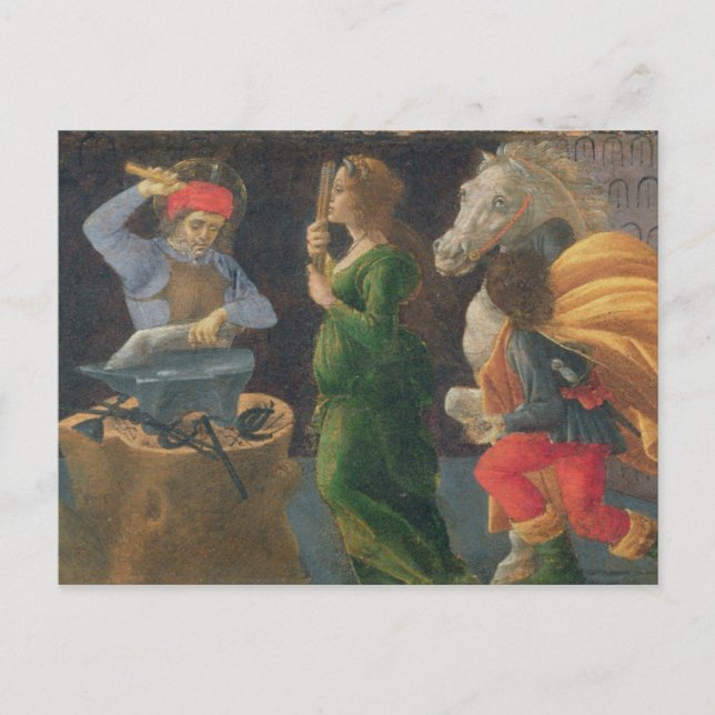 Carte Postale Le Miracle de St. Eligius, panneau de prédella de (Devant)