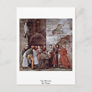 Carte Postale Le miracle de Titien