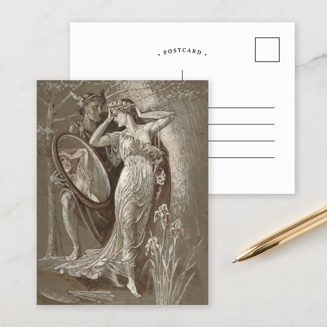 Carte Postale Le miroir de Vénus | Walter Crane (Créateur téléchargé)