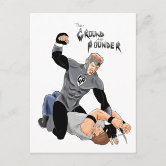 Carte Postale Le mixed martial art Supehero "Le sol et le Fondat