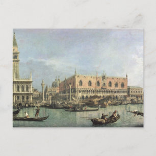 Carte Postale Le Molo et la Piazzetta San Marco, Venise (pétrole