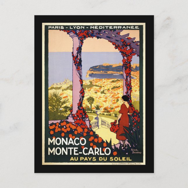 Carte Postale Le Monaco Monte Carlo (Devant)