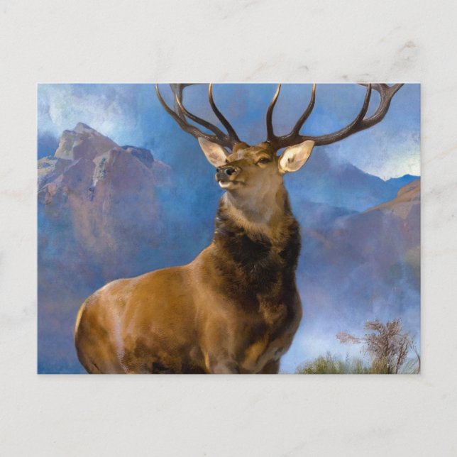 Carte Postale Le monarque du verre par Edwin Landseer (Devant)