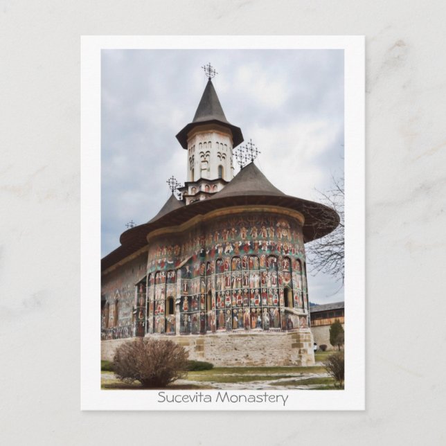 Carte Postale Le monastère de Sucevita (Devant)
