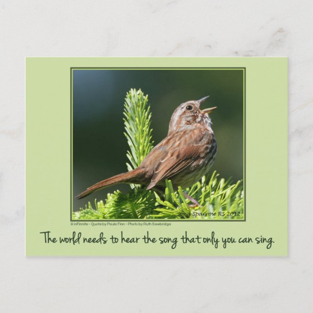 Carte Postale Le monde a besoin de...Carte postale inspirante (Devant)