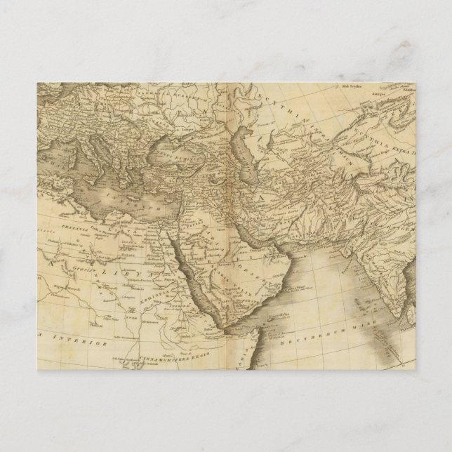 Carte Postale Le Monde connu des Anciens (Devant)