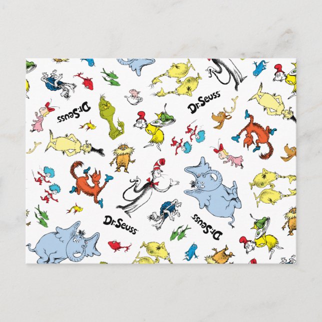 Carte Postale Le monde du modèle de Dr Seuss (Devant)
