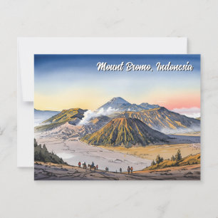 Carte Postale Le Mont Bromo Indonésie Voyage