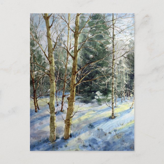 Carte Postale Le mont Charleston dans la neige (Devant)