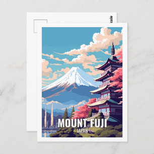 Carte Postale Le Mont Fuji Japon célèbres lieux de voyage