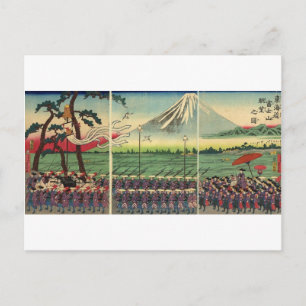 Carte Postale Le mont Fuji remonte aux années 1860