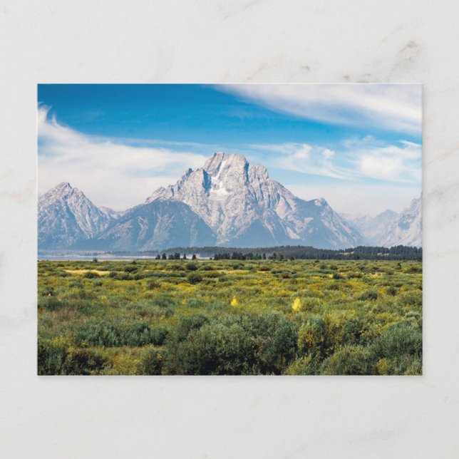 Carte Postale Le mont Moran dans le parc national de Grand Teton (Devant)