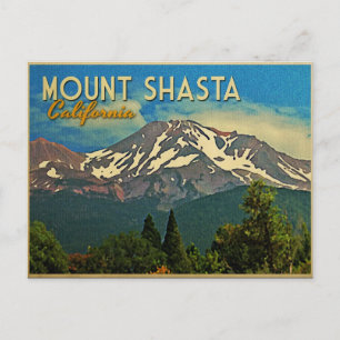 Carte Postale Le mont Shasta Vintage