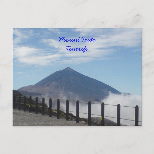 Carte Postale Le mont Teide, Tenerife (Devant)