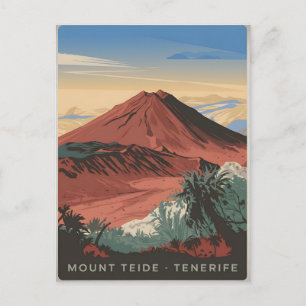 Carte Postale Le mont Teide Tenerife vintage