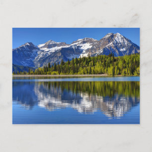 Carte Postale Le Mont Timpanogos Reflet Dans La Plate Du Lac Sil