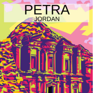 Carte Postale Le monument de Petra en Jordanie