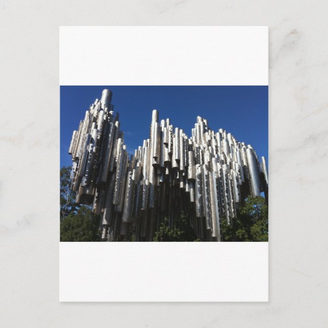 Carte Postale Le monument de Sibelius (Devant)