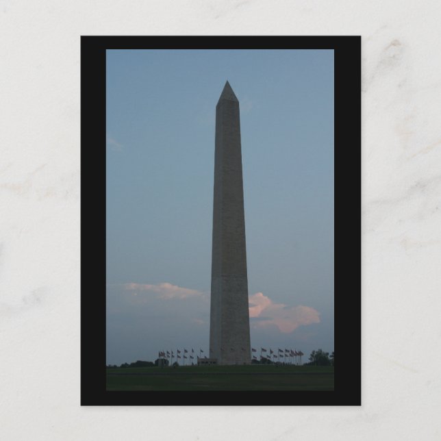 Carte Postale Le monument de Washington (Devant)