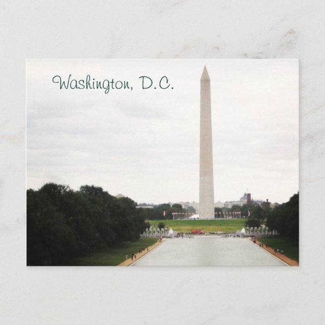 Carte Postale Le monument de Washington (Devant)