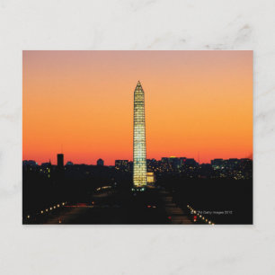 Carte Postale Le monument de Washington sous restauration au cou
