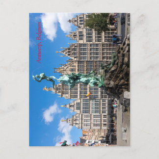 Carte Postale Le monument et la Guilde de Brabo abrite Anvers