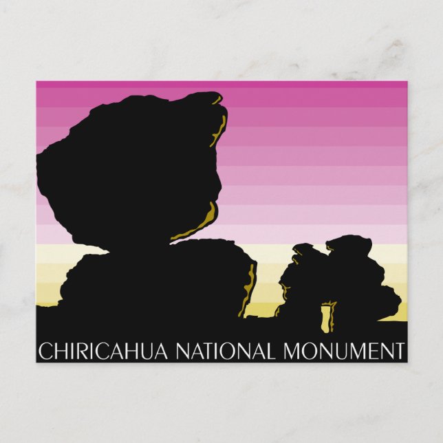 Carte Postale Le monument national de Chiricahua (Devant)