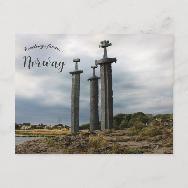 Carte Postale Le monument Sverd I Fjell Norvège (Devant)