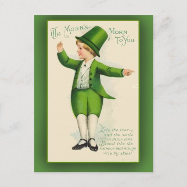 Carte Postale Le Morn's Morn to You St. Patrick's Day Cards (Devant)