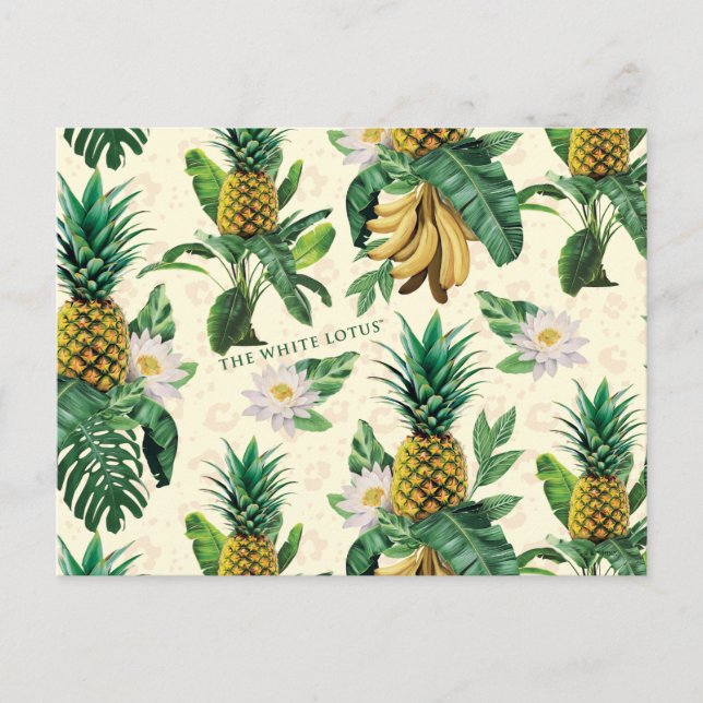 Carte Postale Le Motif blanc Lotus Pineapple Paradise (Devant)