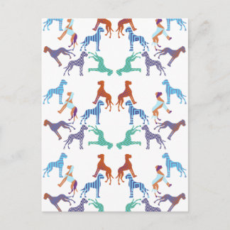 Carte Postale le motif Motif Dogue Allemand