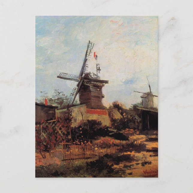 Carte Postale Le Moulin de Blute Fin par Vincent van Gogh (Devant)