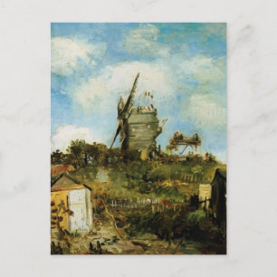 Carte Postale Le Moulin de la Galette par Vincent van Gogh