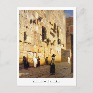 Carte Postale Le mur de Jérusalem de Soloman, Jean-Leon Gerome